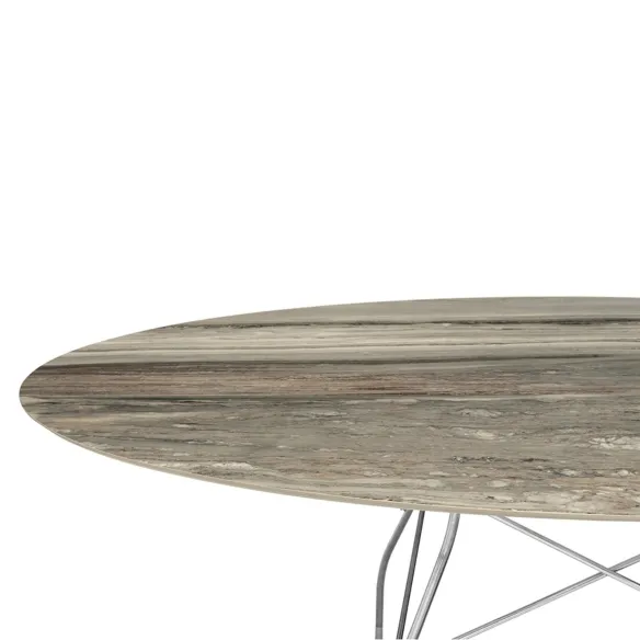 Kartell Glossy Ovaler Tisch