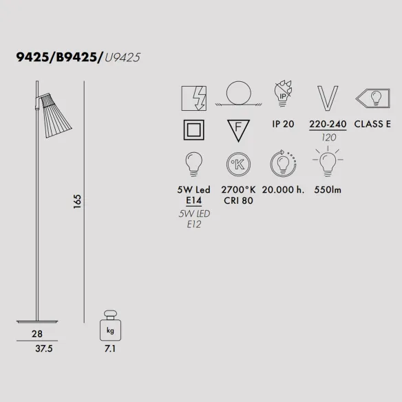 Kartell K-Lux Lámpara de pie