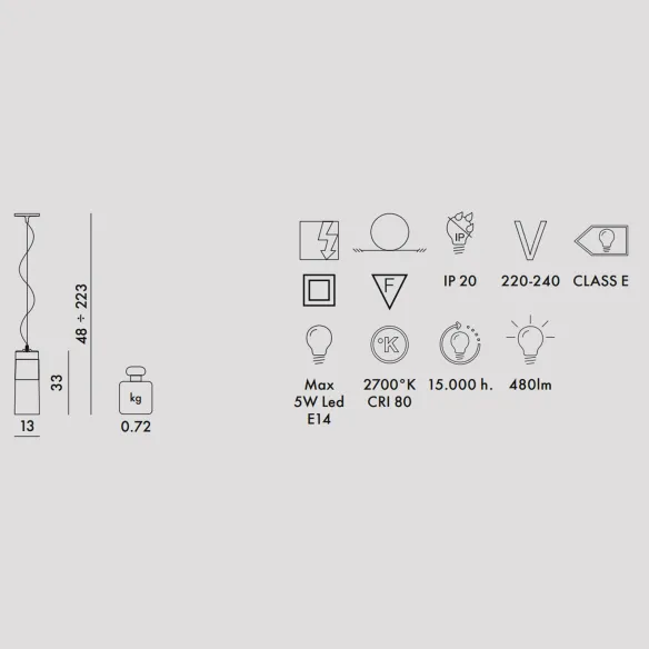 Kartell Easy Lámpara de suspensión