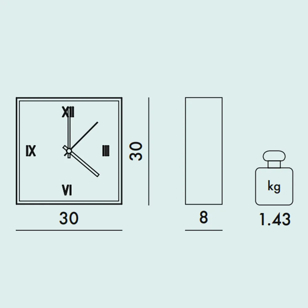 Kartell Tic&tac Horloge de table