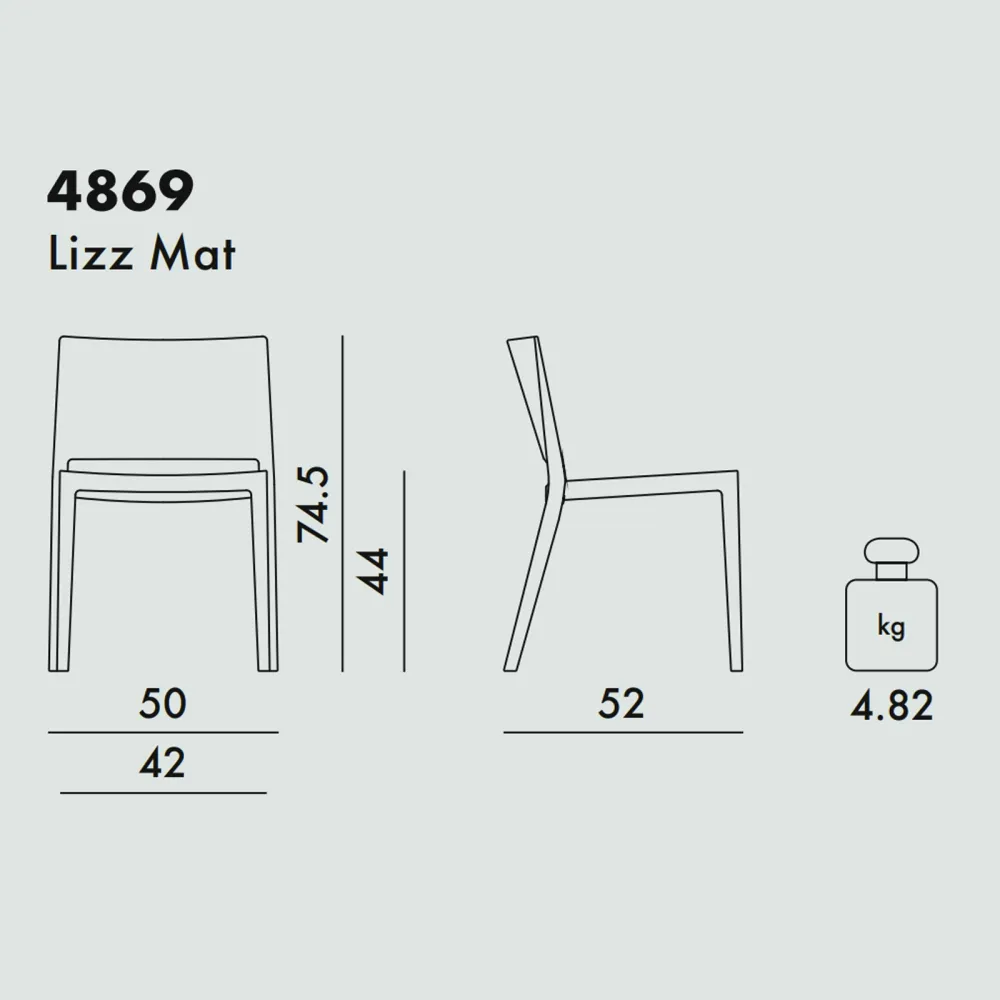 Kartell Lizz Mat Chaise