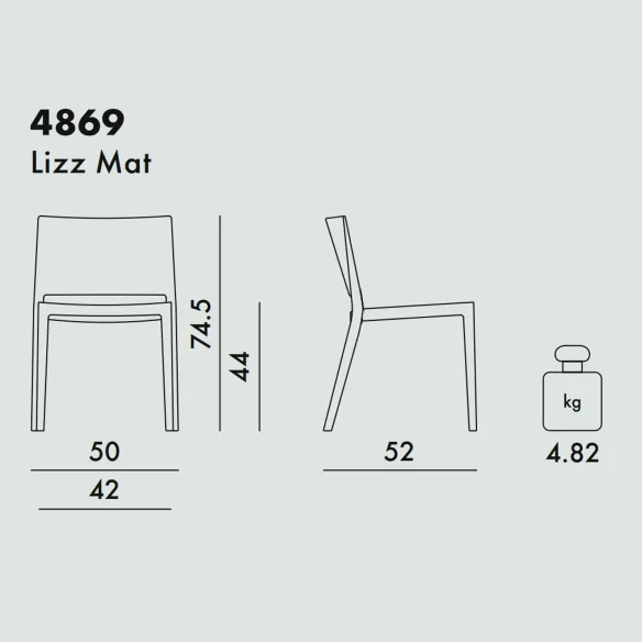 Kartell Lizz Mat Chair