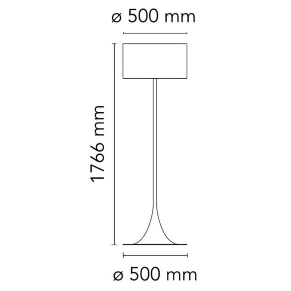 Lampe de sol Flos Spun Light F