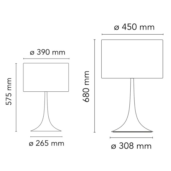 Lámpara de mesa Flos Spun Light T