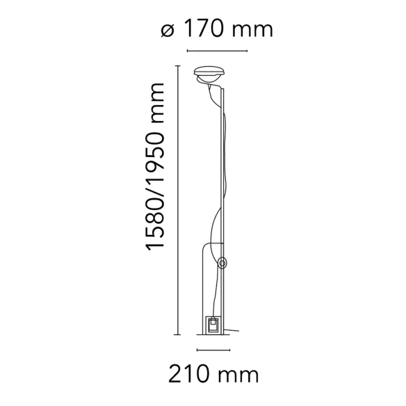 Stehlampe  Flos Toio