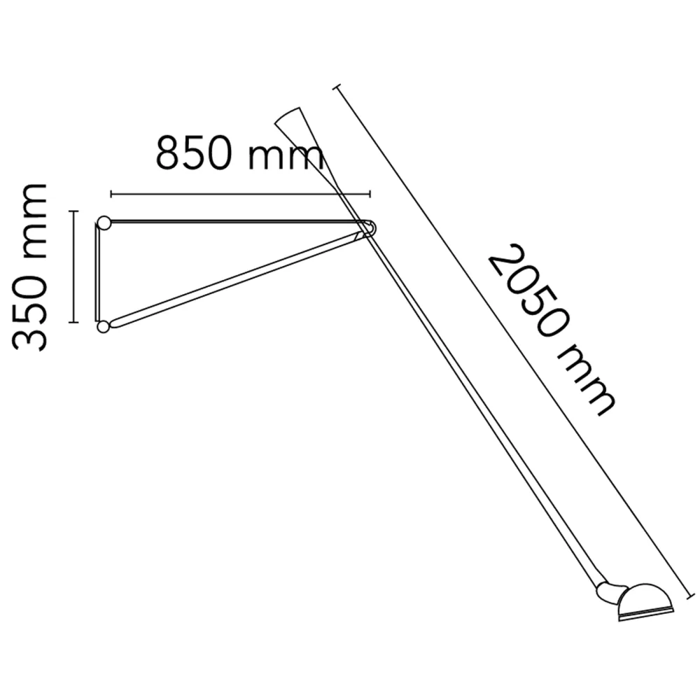 modern wall lamp "265" Flos
