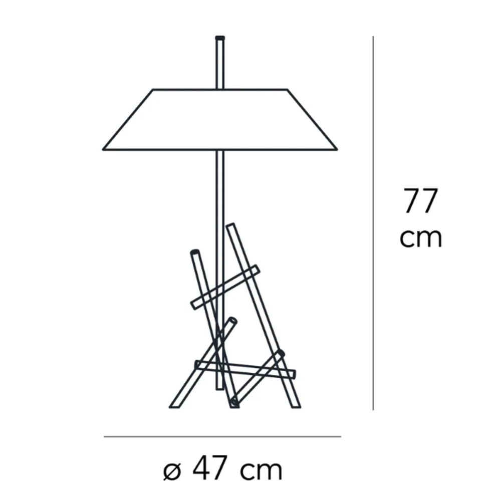 Table lamp Fontana Arte Ashanghai 