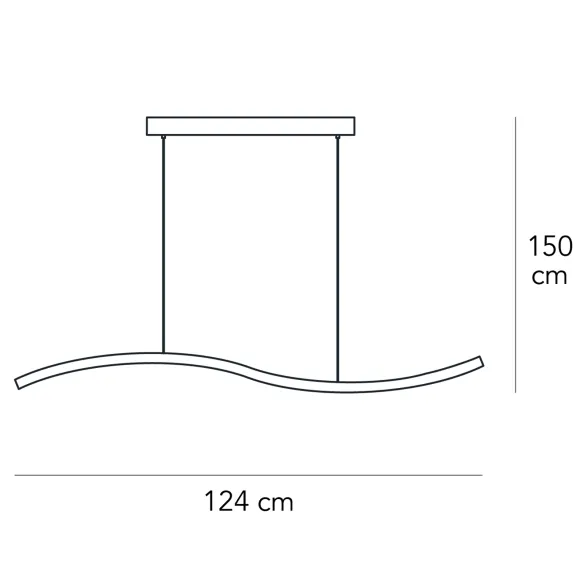 FontanaArte Serpentine Suspension lamp