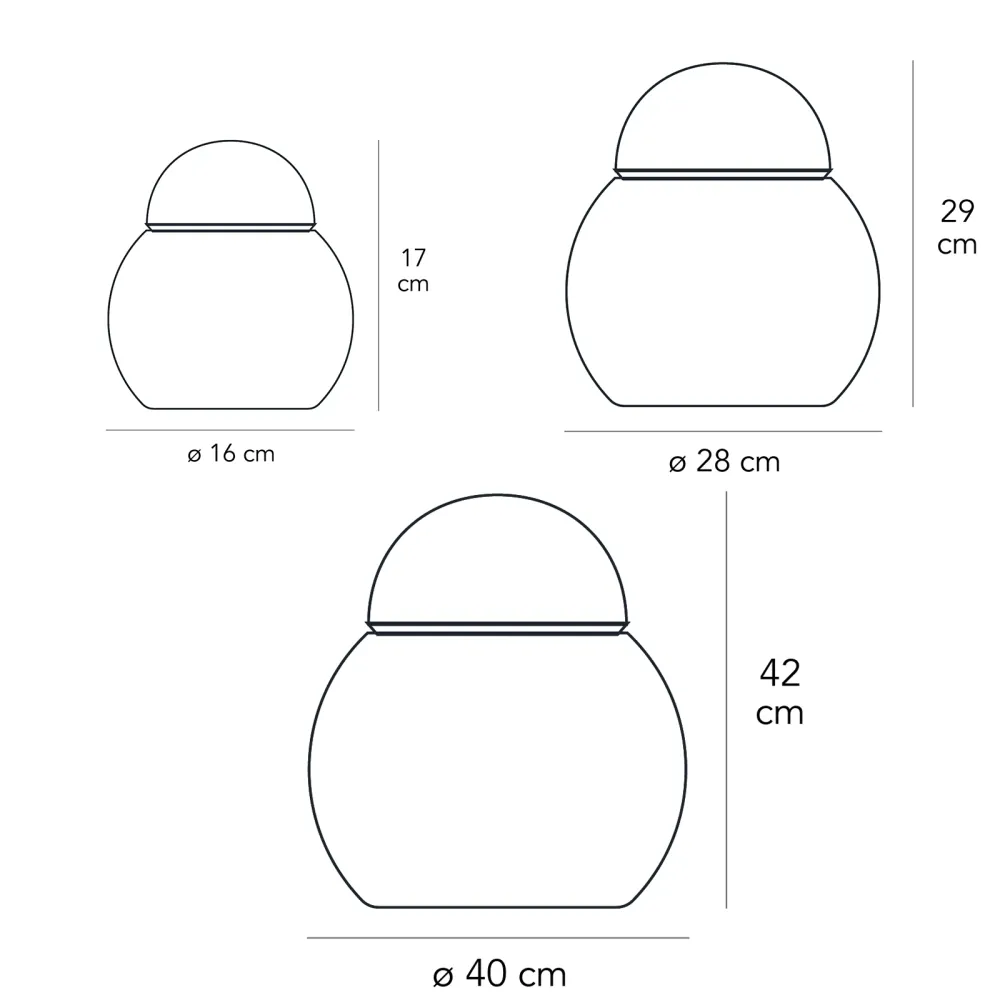 Lampada da tavolo FontanaArte Daruma 