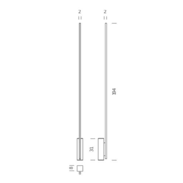 Lampada da terra Nemo Linescapes