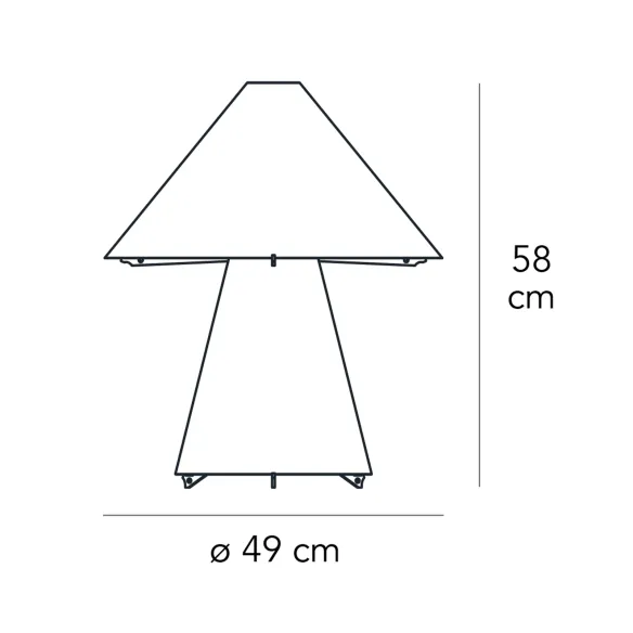 FontanaArte Metafora Lampe de table