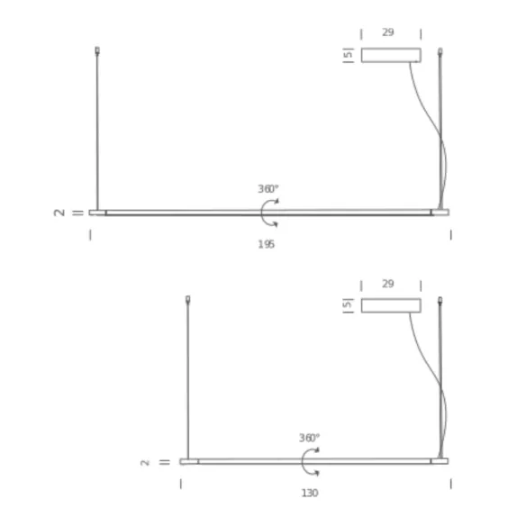Lampada a sospensione Nemo Linescapes