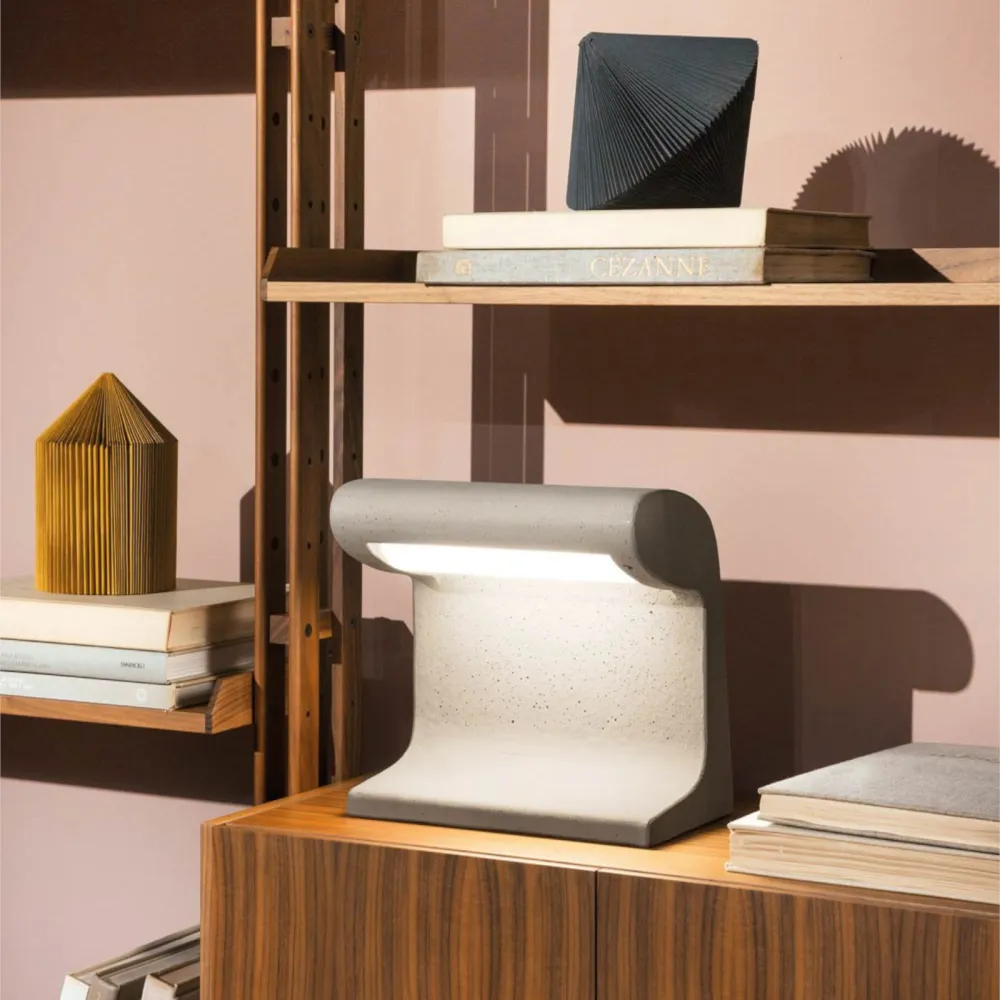 Table lamp Nemo Born Béton Petite