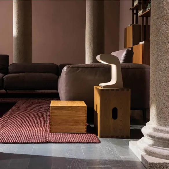 Table lamp Nemo Born Béton Petite