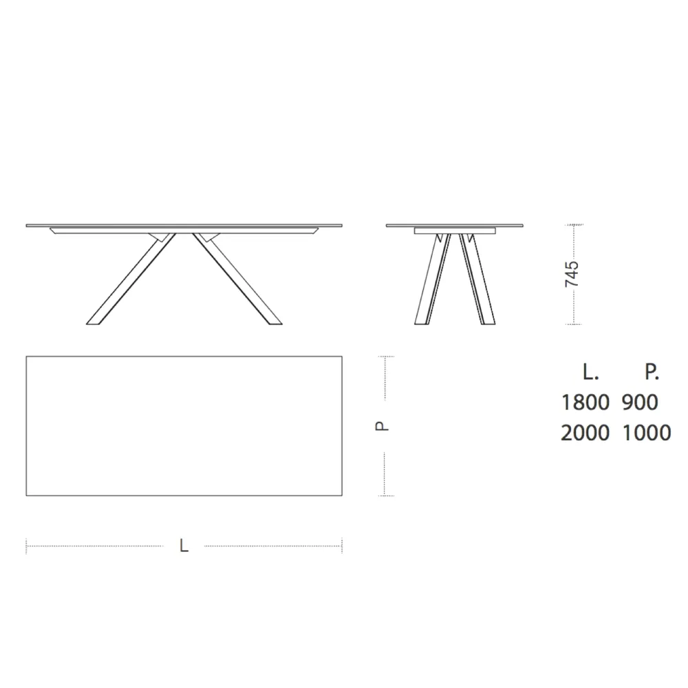 Rectangular Table Ronda Design Ki