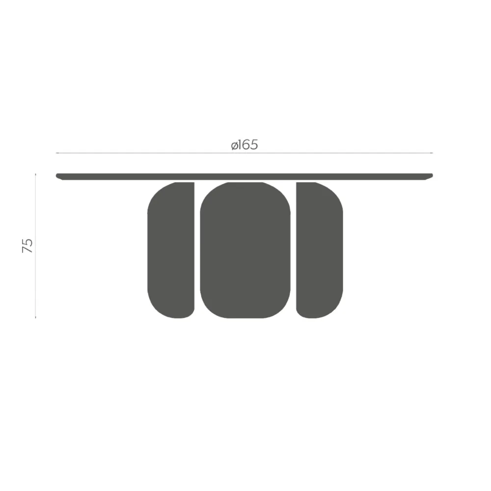 Round table Miniforms Barry