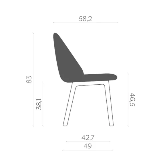 Chaise Miniforms Iola Wood
