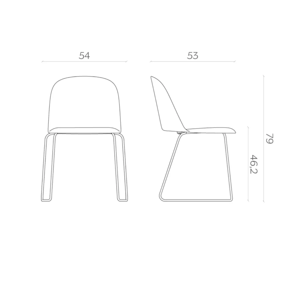 Sedia Miniforms Mariolina Sled