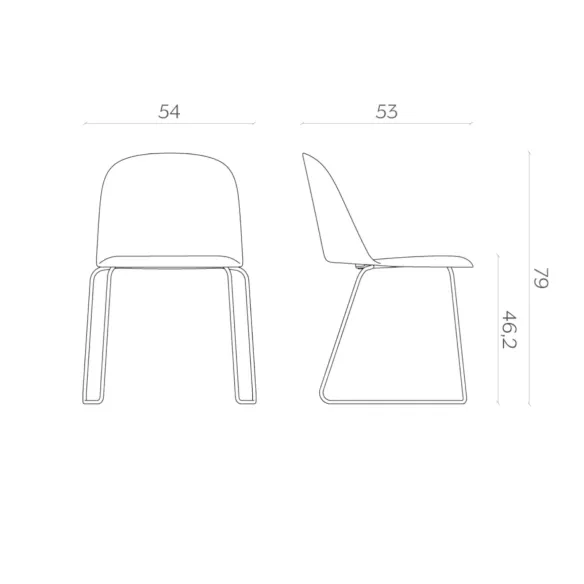 Chaise Miniforms Mariolina Sled