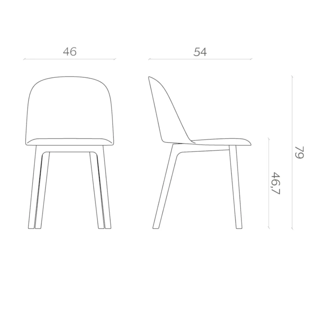 Chaise Miniforms Mariolina Wood