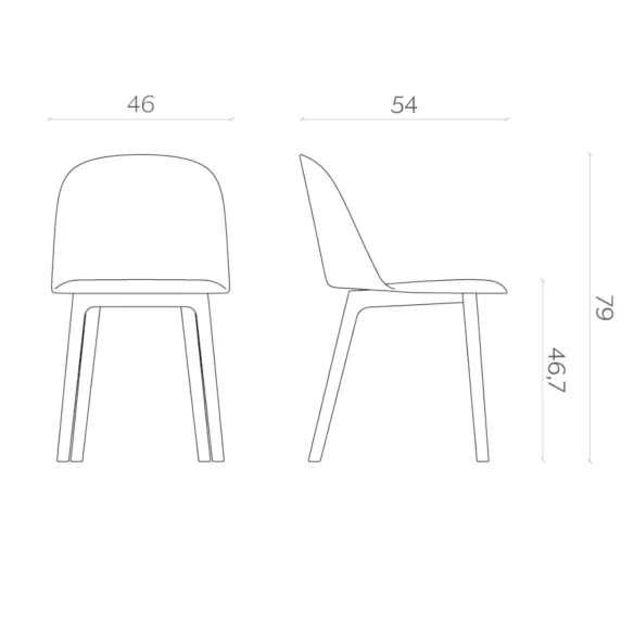 Chaise Miniforms Mariolina Wood
