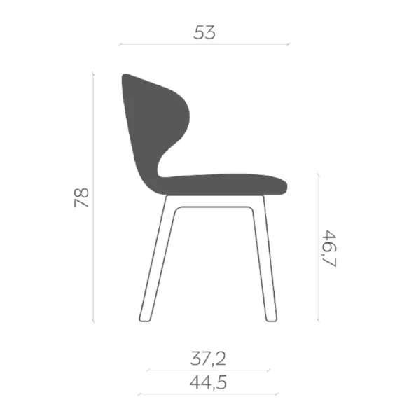 Stuhl Miniforms Mula Wood