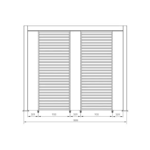 Pergola BIzzotto Ocean 3x4