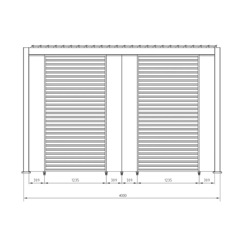 Pergola BIzzotto Ocean 3x4