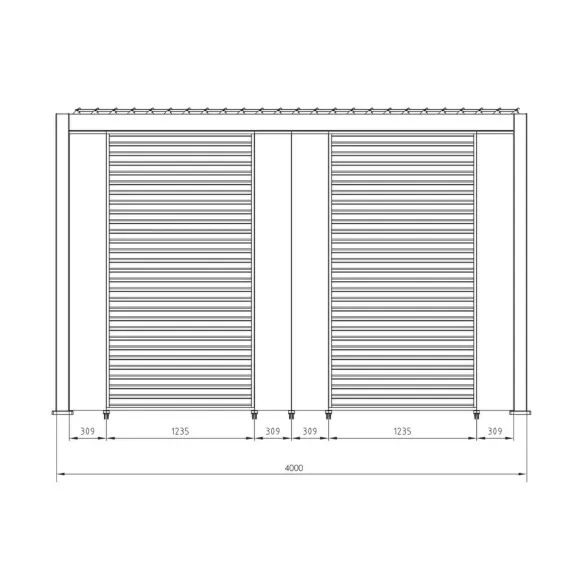 Pergola BIzzotto Ocean 3x4