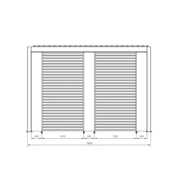 Pergola Bizzotto Ocean 3.6x3.6