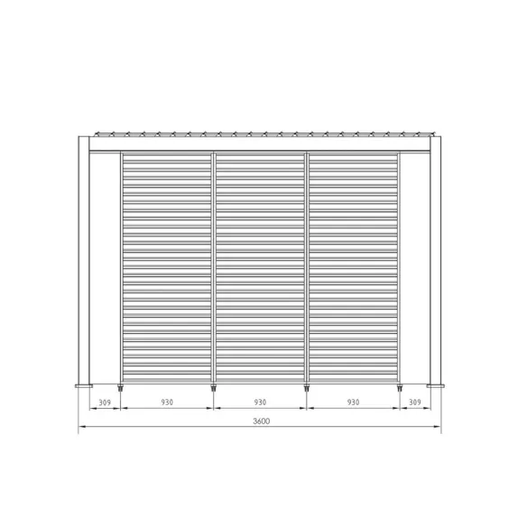 Pergola Bizzotto Ocean 3.6x3.6