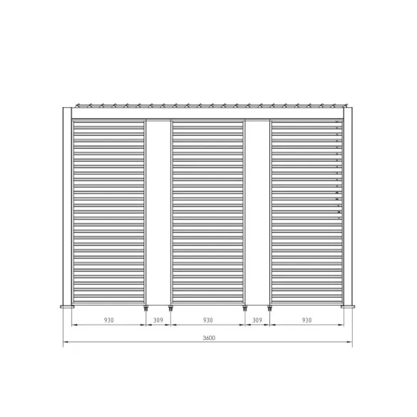 Pergola Bizzotto Ocean 3.6x3.6