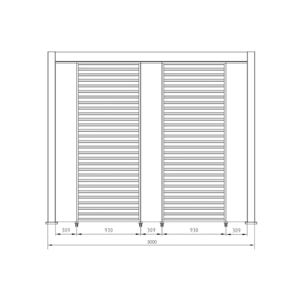 Pergola Bizzotto Ocean 3.6x6