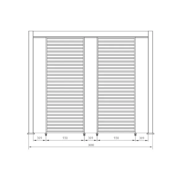 Pergola Bizzotto Ocean 3.6x6