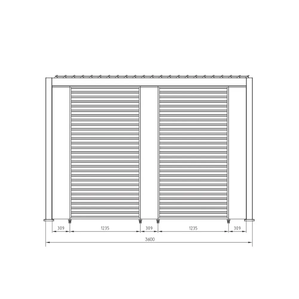 Pergola Bizzotto Ocean 3.6x6