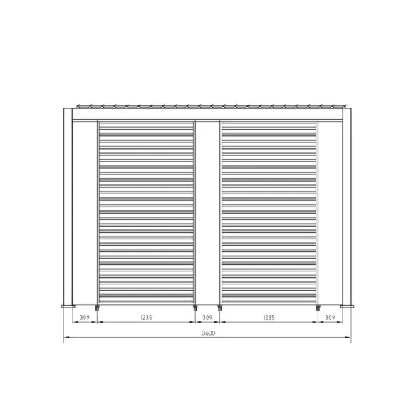 Pergola Bizzotto Ocean 3.6x6