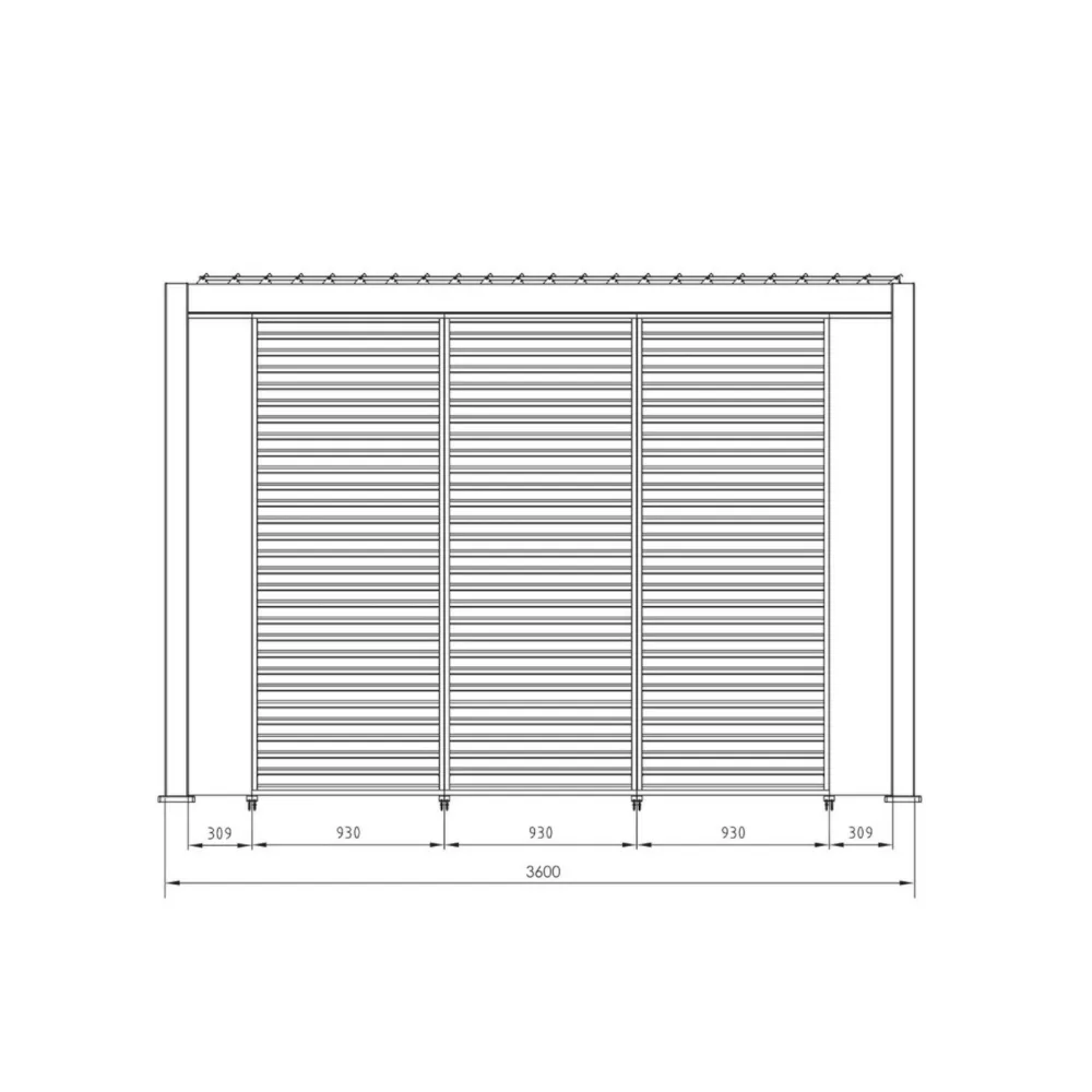 Pergola Bizzotto Ocean 3.6x6