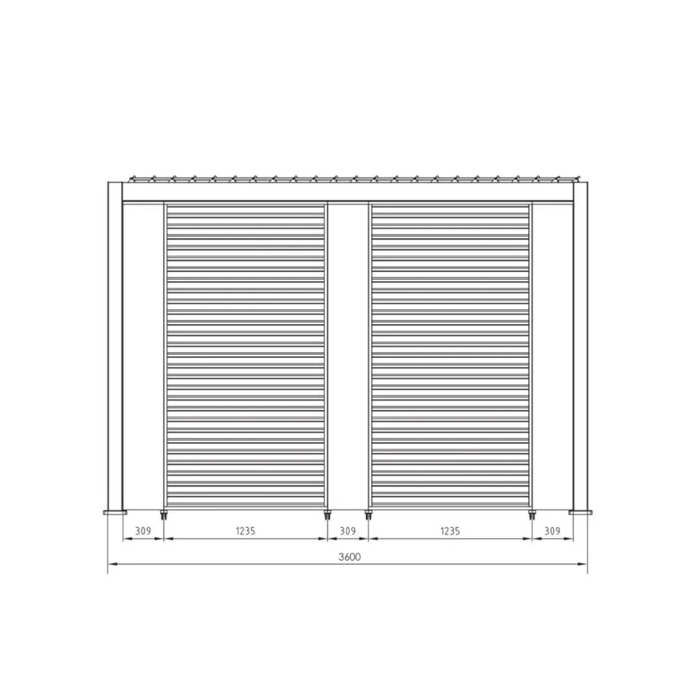 Pergola Bizzotto Ocean 3.6x7.2