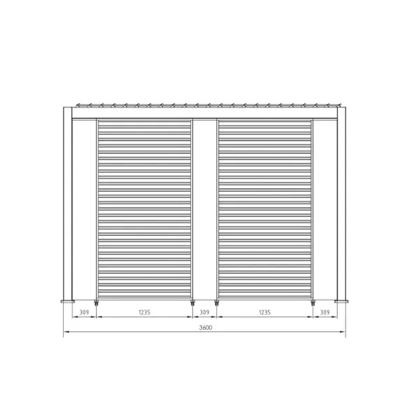 Pergola Bizzotto Ocean 3.6x7.2
