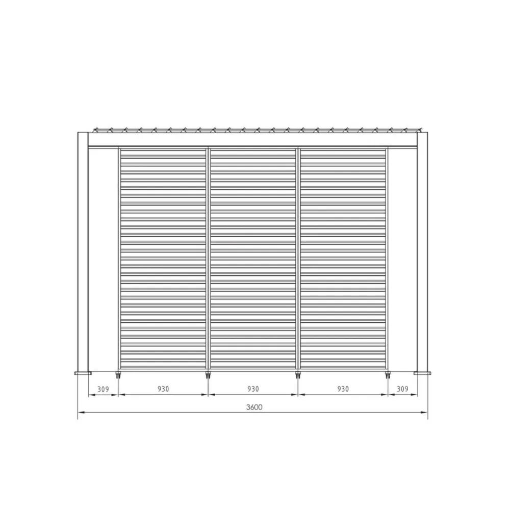 Pergola Bizzotto Ocean 3.6x7.2