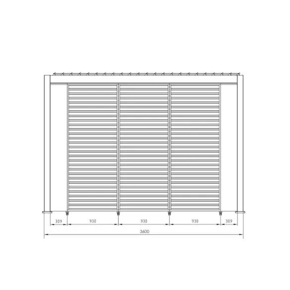 Pergola Bizzotto Ocean 3.6x7.2