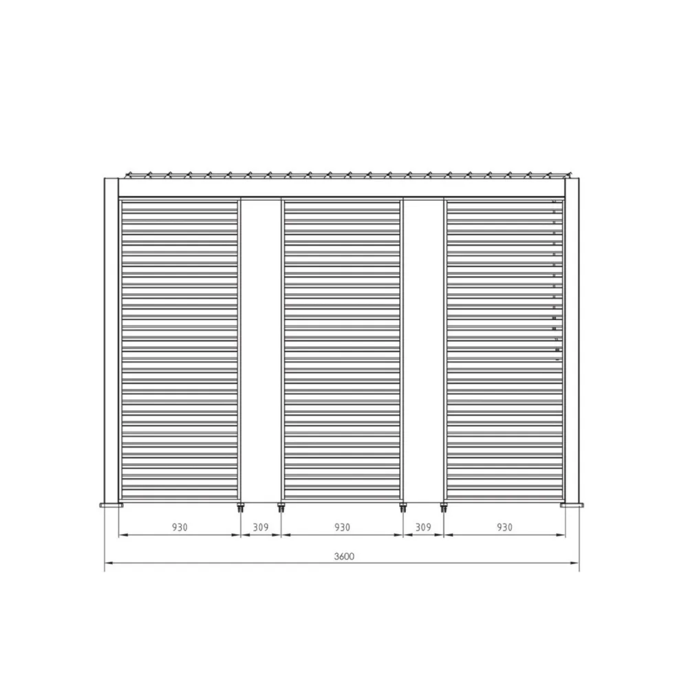 Pergola Bizzotto Ocean 3.6x7.2