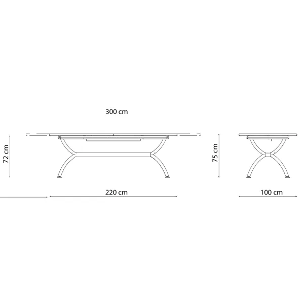 Extendable table Vermobil Valentino 2