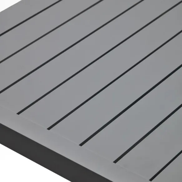 Tavolo da esterno in alluminio grigio 220 x 100 cm Culip Light Home