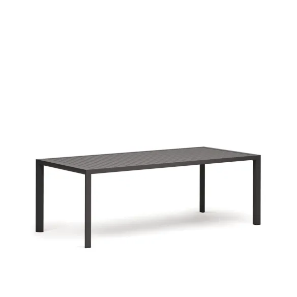 Tavolo da esterno in alluminio grigio 220 x 100 cm Culip Light Home