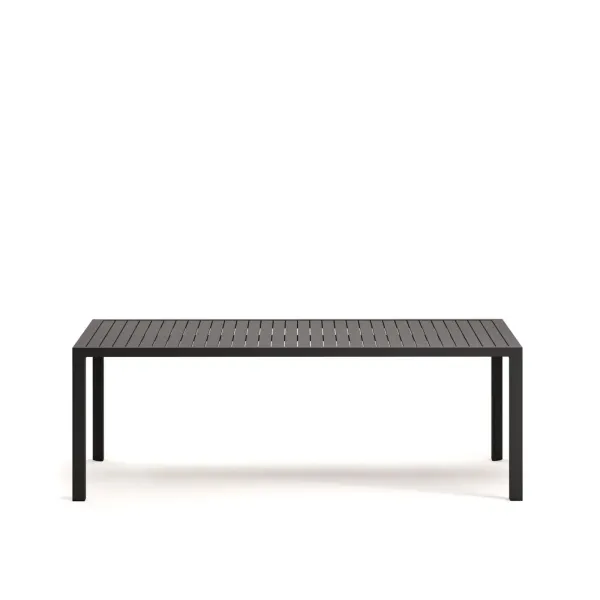 Light Home Culip outdoor table in gray aluminum 220 x 100 cm