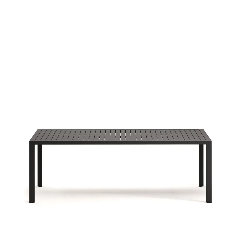 Light Home Mesa exterior Culip en aluminio gris 220 x 100 cm