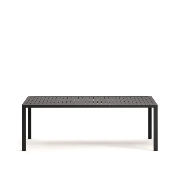 Light Home Mesa exterior Culip en aluminio gris 220 x 100 cm