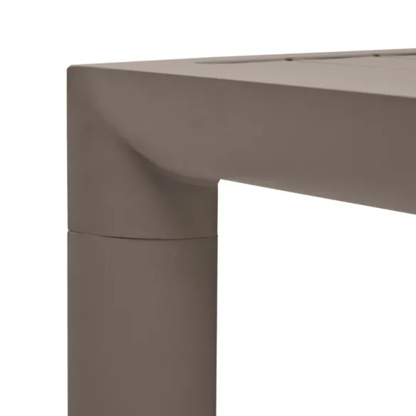 Mesa exterior aluminio marrón 220 x 100 cm Culip Light Home