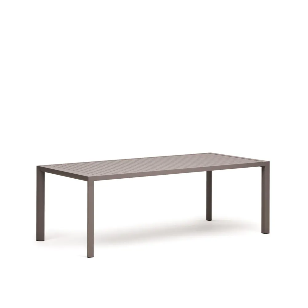 Table d'extérieur en aluminium marron 220 x 100 cm Culip Light Home
